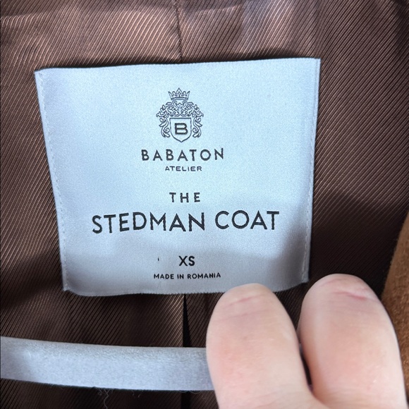 Aritzia Babaton The Stedman Coat Virgin Wool in Rich Camel - Picture 6 of 10